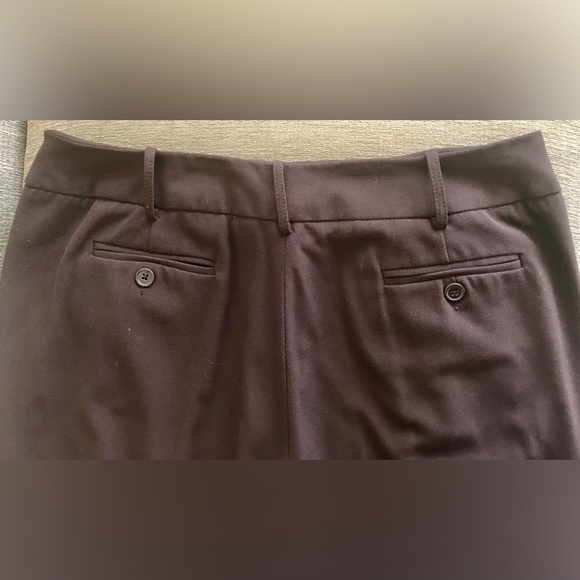 Women Straight Legs Trousers in Brown size 10 Petite - Picture 3 of 4